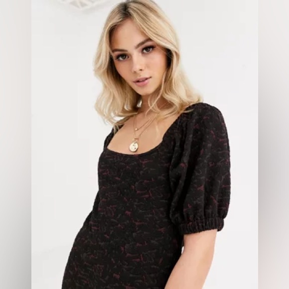 Free People - NWT - Sunset Puff Sleeve Mini Dress - Sizes: S/M/L/XL Available - Picture 4 of 4